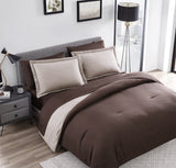 Chestnut 7 Piece Reversible Bed in a Bag Comforter Set