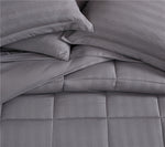 Maple Dobby Stripe 8 Piece Bed in a Bag Comforter Set