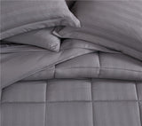Maple Dobby Stripe 8 Piece Bed in a Bag Comforter Set